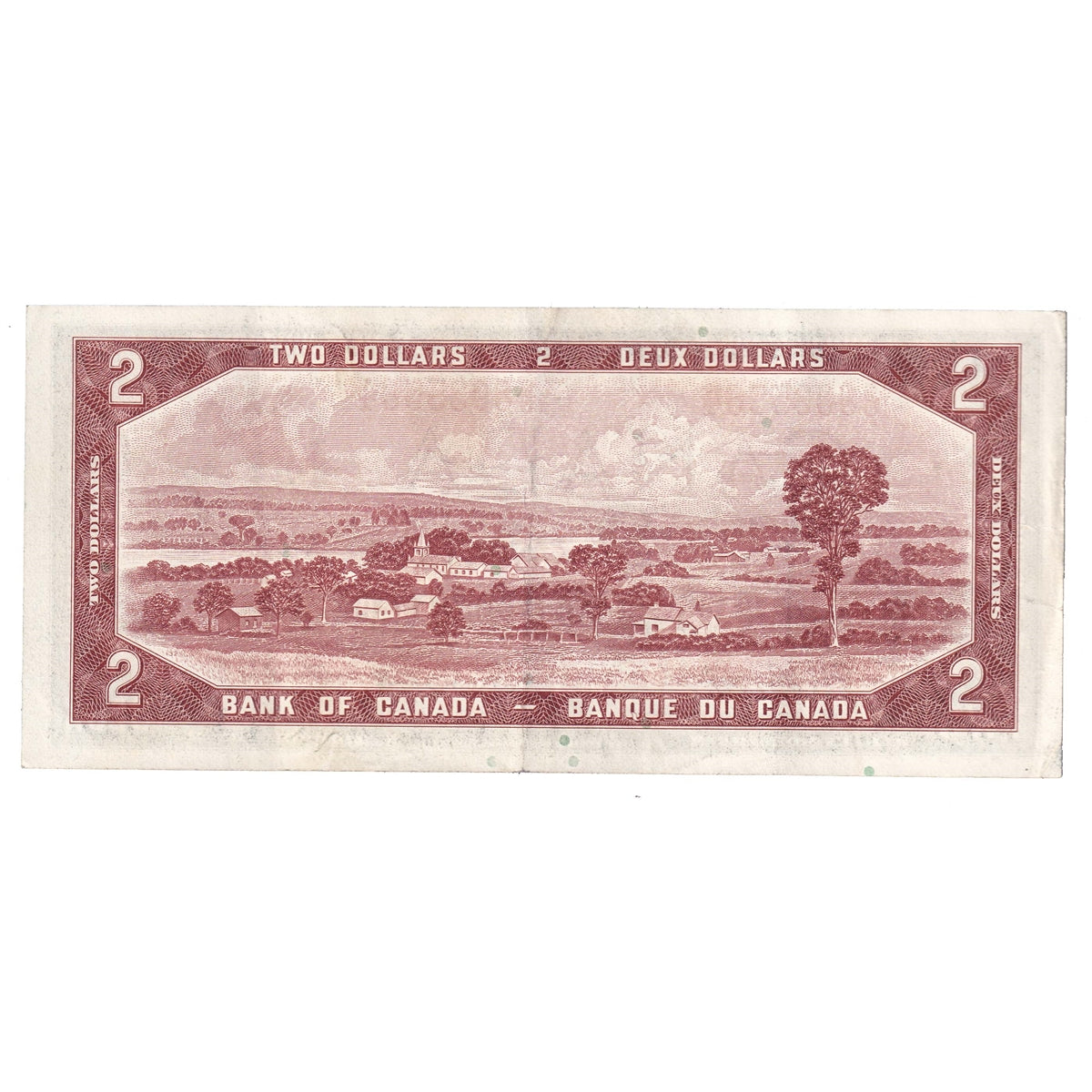 BC-38b 1954 Canada $2 Beattie-Rasminsky, G/U, VF-EF (VF30)
