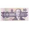 BC-57a 1989 Canada $10 Thiessen-Crow, ADY, Almost Uncirculated (AU50)