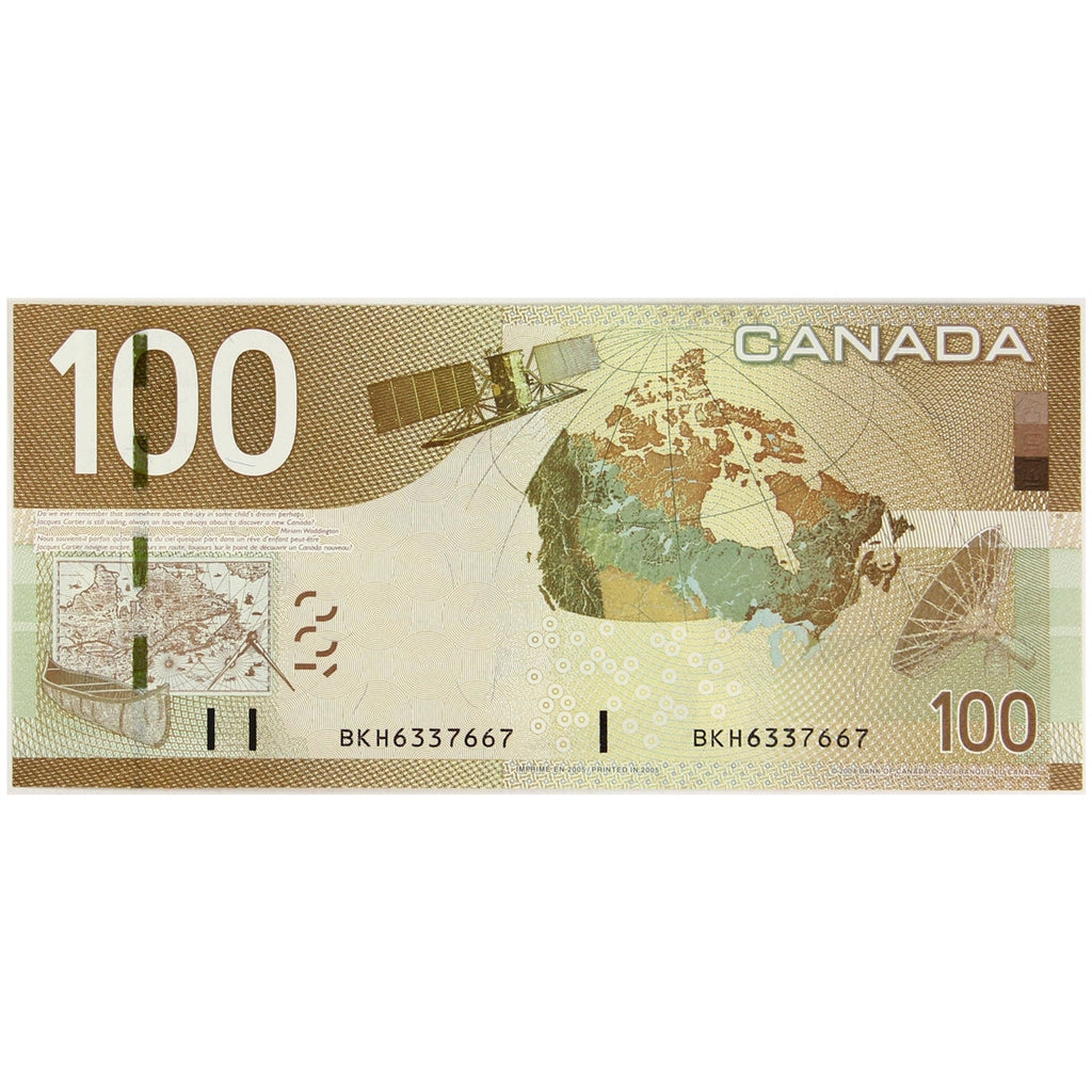 BC-66a 2005 Canada $100 Jenkins-Dodge, BKH, Choice Uncirculated (CUNC63)