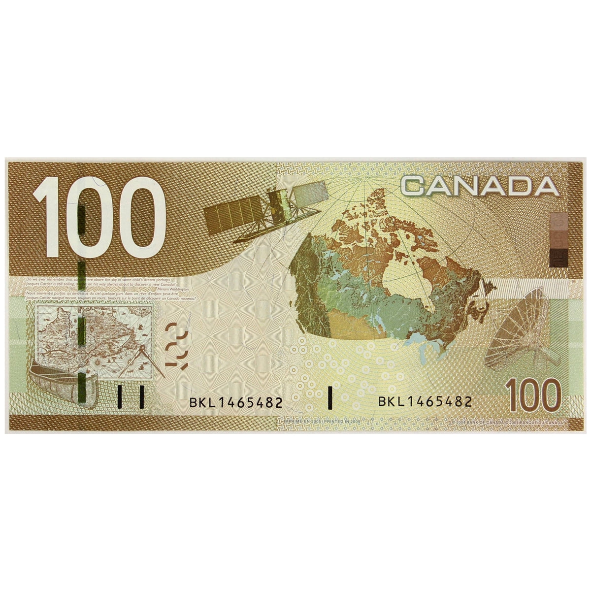 BC-66a 2005 Canada $100 Jenkins-Dodge, BKL, Circ