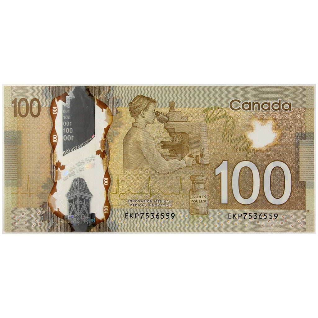 BC-73a 2011 Canada $100 Macklem-Carney, EKC, Choice Uncirculated (CUNC63)