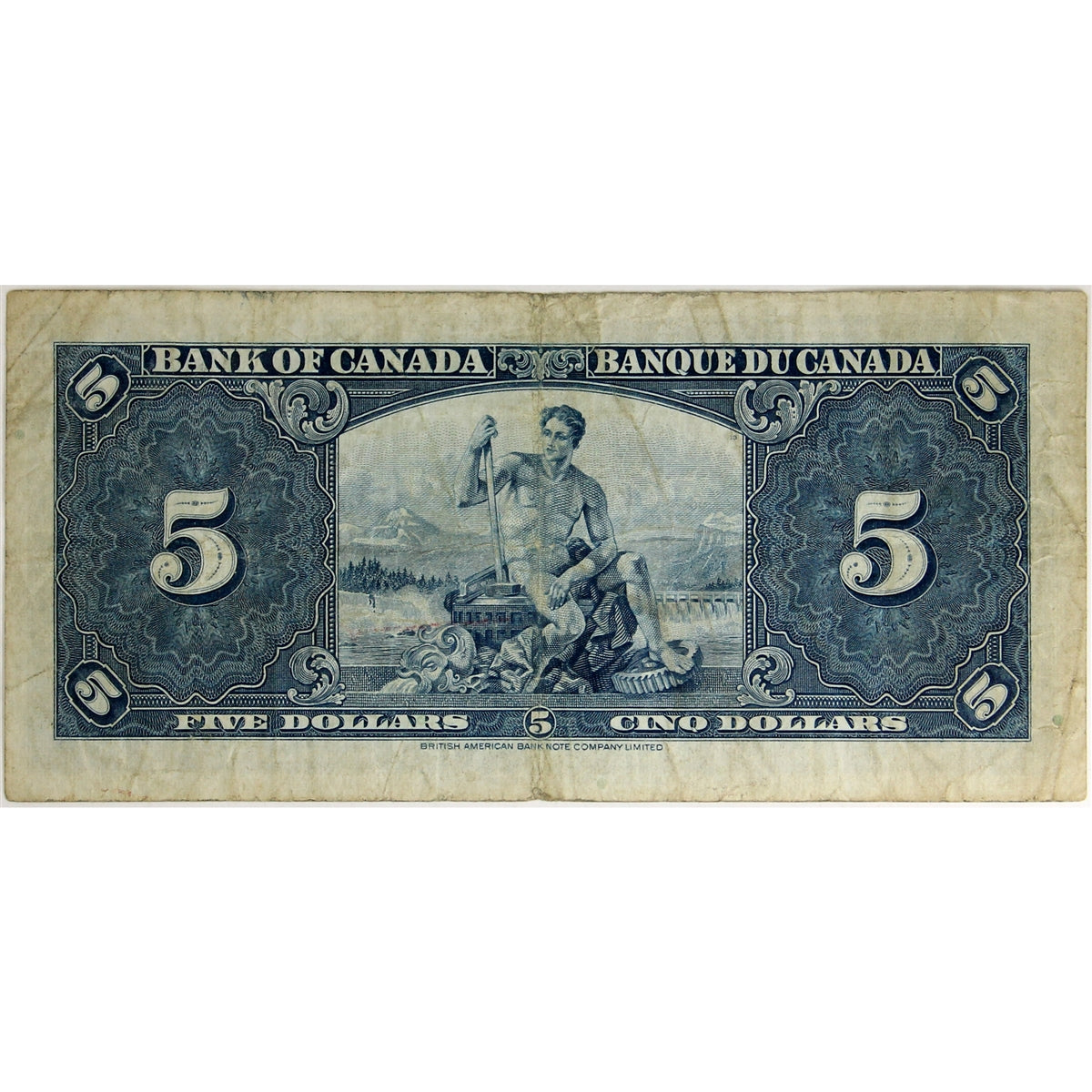 BC-23c 1937 Canada $5 Coyne-Towers, E/S, Fine (F12)