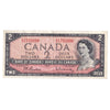 BC-38b 1954 Canada $2 Beattie-Rasminsky, O/U, VF-EF (VF30)