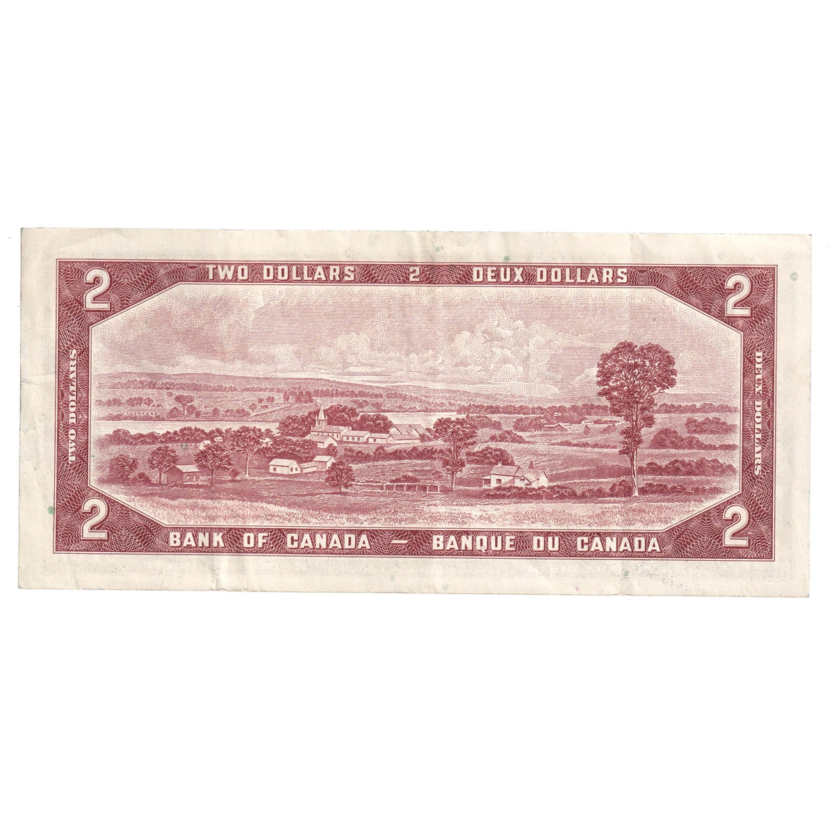 BC-38b 1954 Canada $2 Beattie-Rasminsky, O/U, VF-EF (VF30)