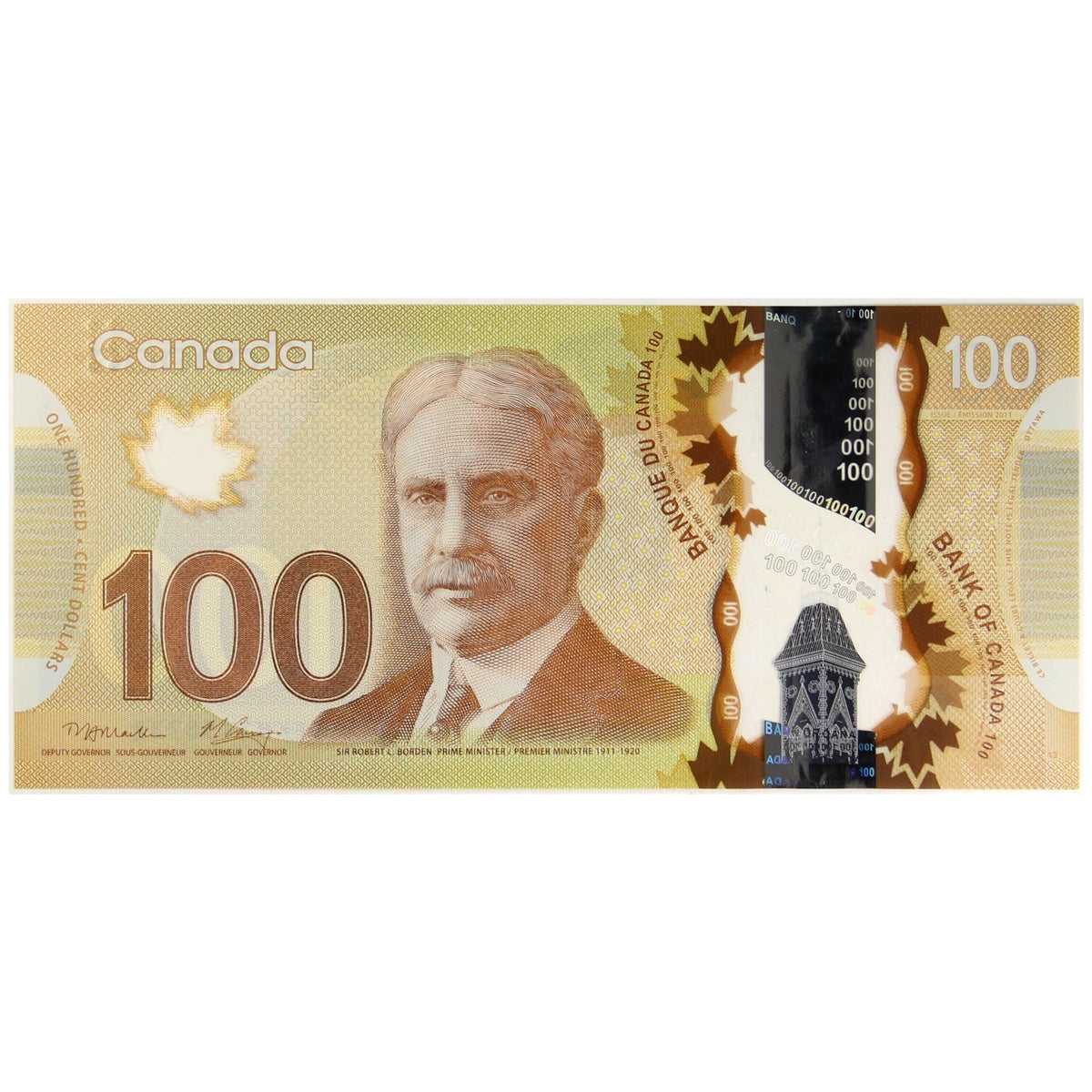 BC-73a 2011 Canada $100 Macklem-Carney, EKM, Choice Uncirculated (CUNC63)