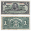 BC-21d 1937 Canada $1 Coyne-Towers, B/N, VF-EF