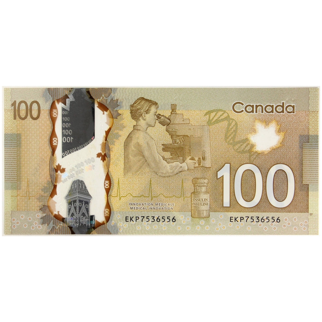 BC-73a 2011 Canada $100 Macklem-Carney, EKP, Choice Uncirculated (CUNC63)