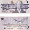 BC-57a 1989 Canada $10 Thiessen-Crow, ATF, Choice Uncirculated (CUNC63)