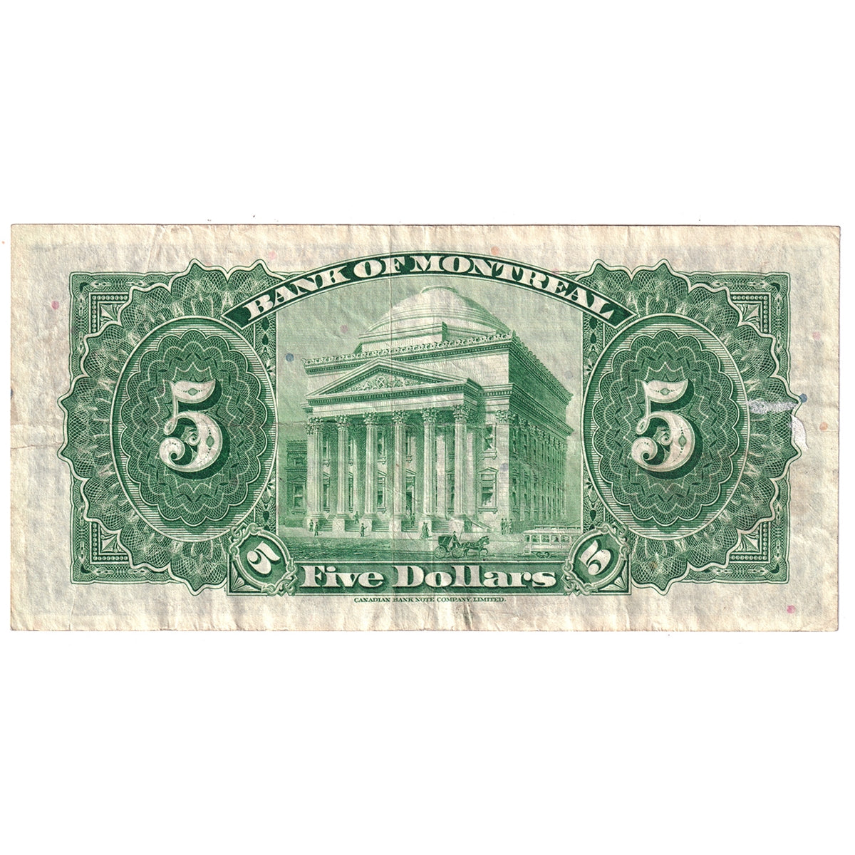 505-64-02 1942 Bank of Montreal $5 Gardner-Spinney, VF