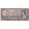 BC-32a 1954 Canada $10 Coyne-Towers, Devil's Face, D/D, F