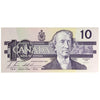 BC-57b 1989 Canada $10 Bonin-Thiessen, BDP, Almost Uncirculated (AU50)
