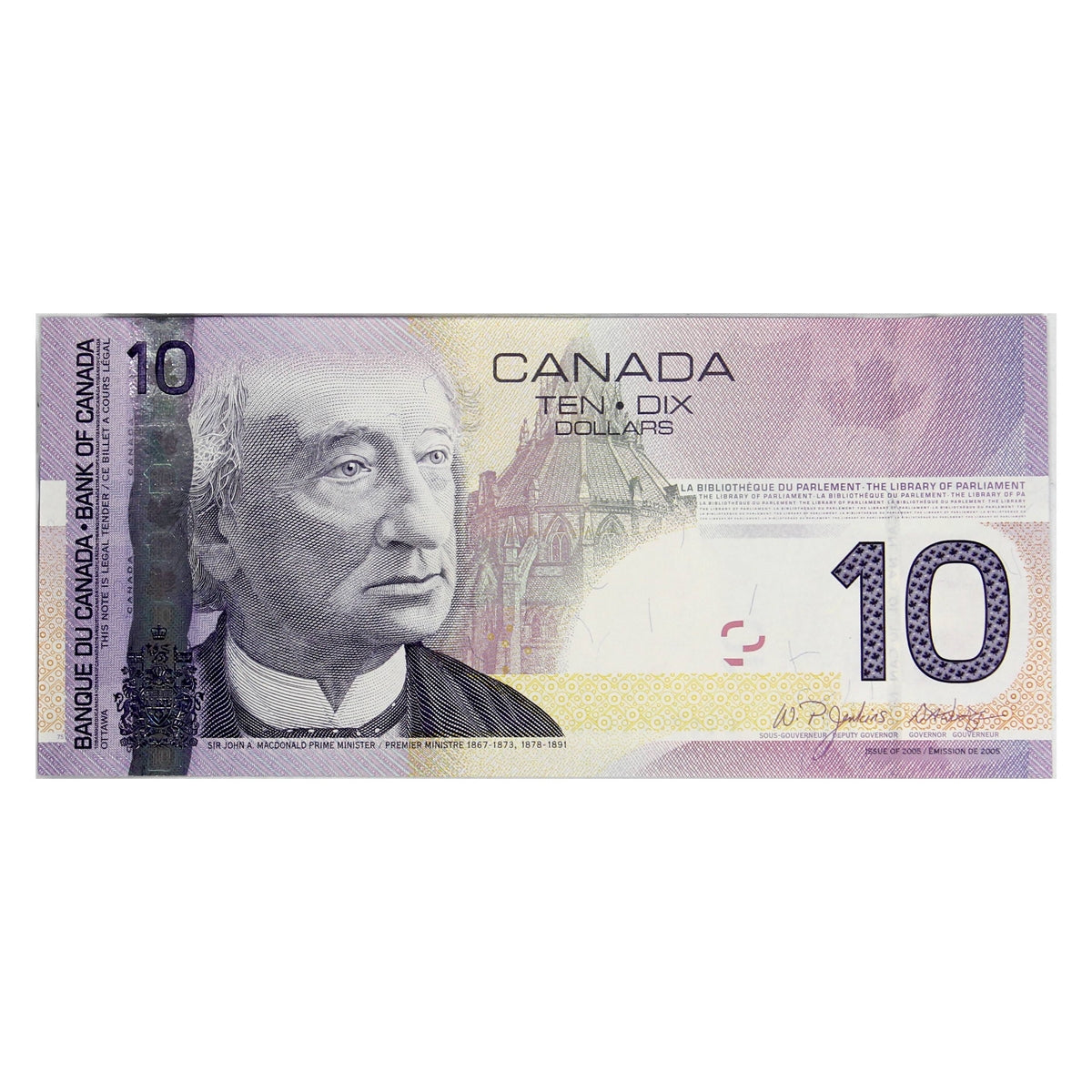 BC-68a 2005 Canada $10 Jenkins-Dodge, BTC, Uncirculated (MS60)