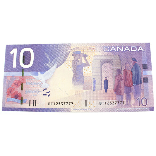 BC-68a 2007 Canada $10 Jenkins-Dodge, BTT, CUNC