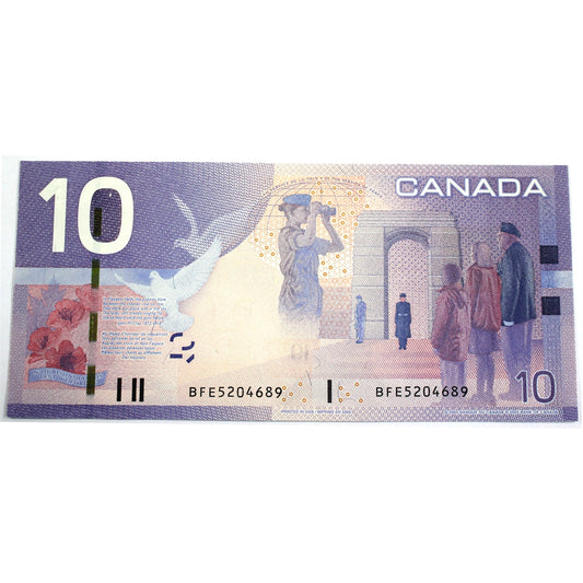 BC-68b 2008 Canada $10 Jenkins-Carney, BFE, CUNC