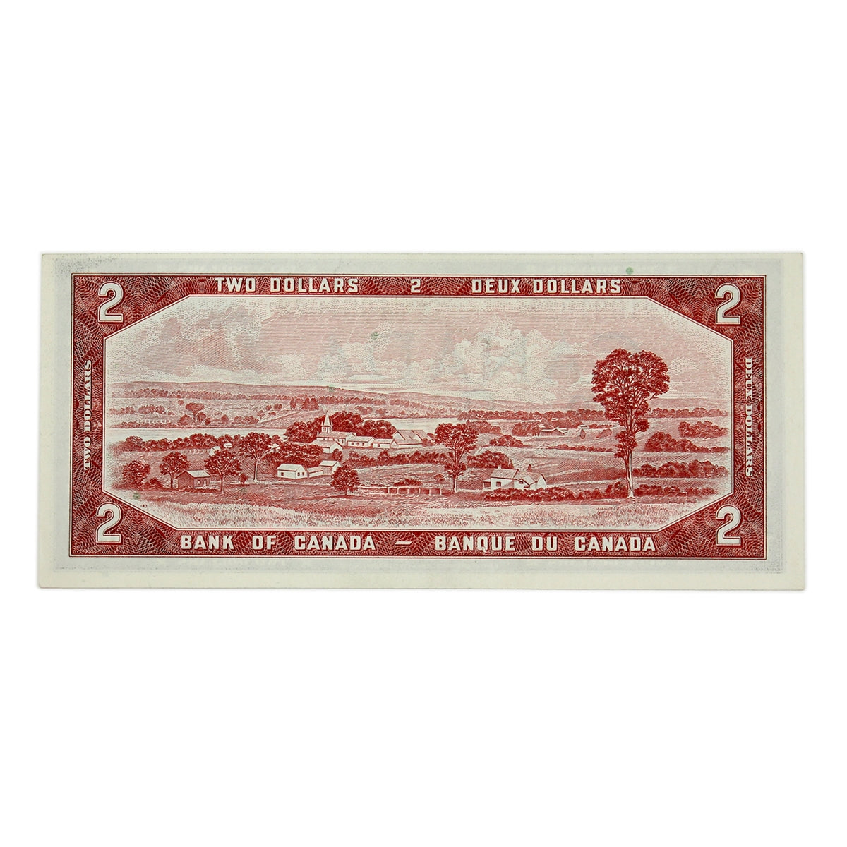 BC-38b 1954 Canada $2 Beattie-Rasminsky, U/U, AU-UNC (AU55)