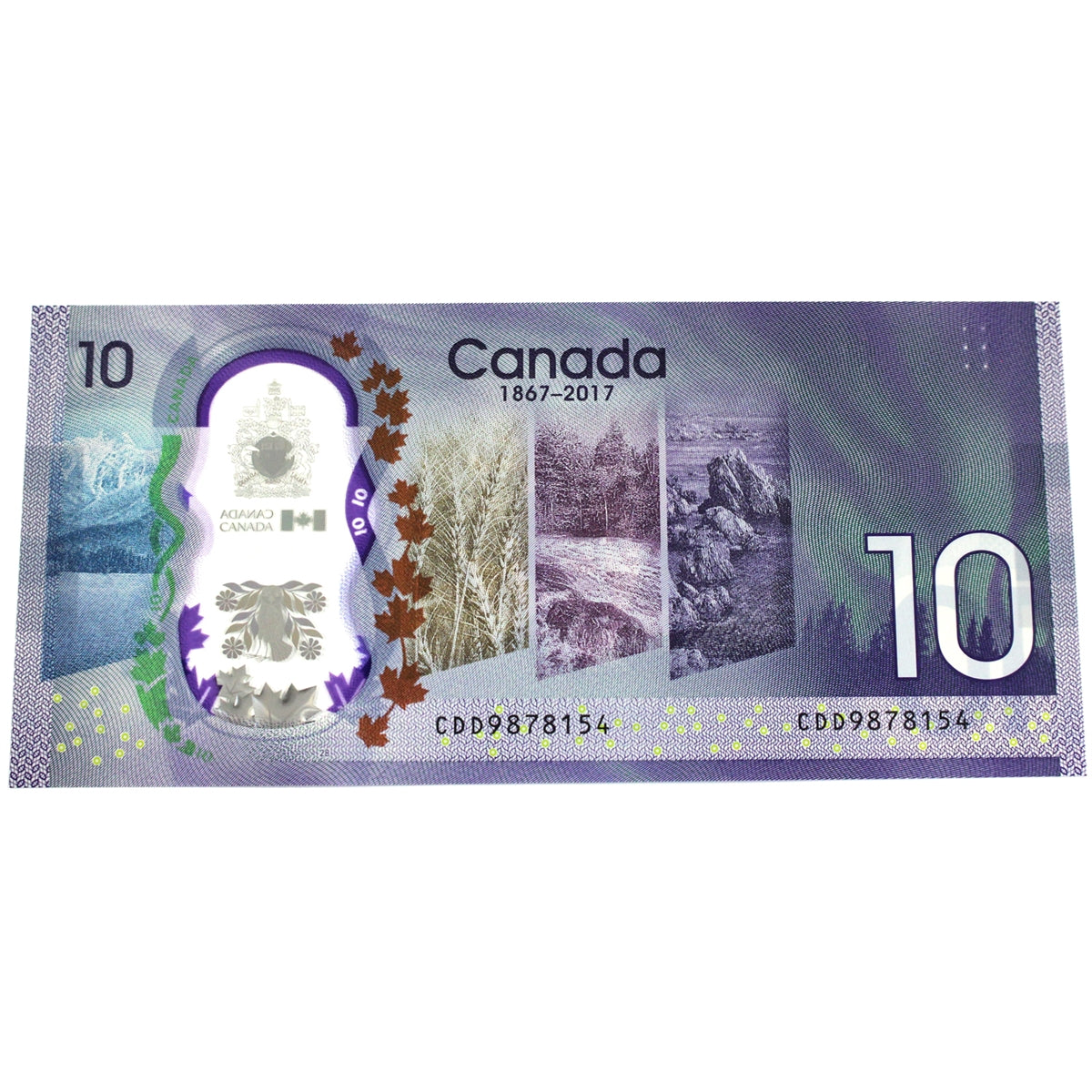 BC-75 2017 Canada $10 Wilkins-Poloz, CDD, Choice Uncirculated (CUNC63)