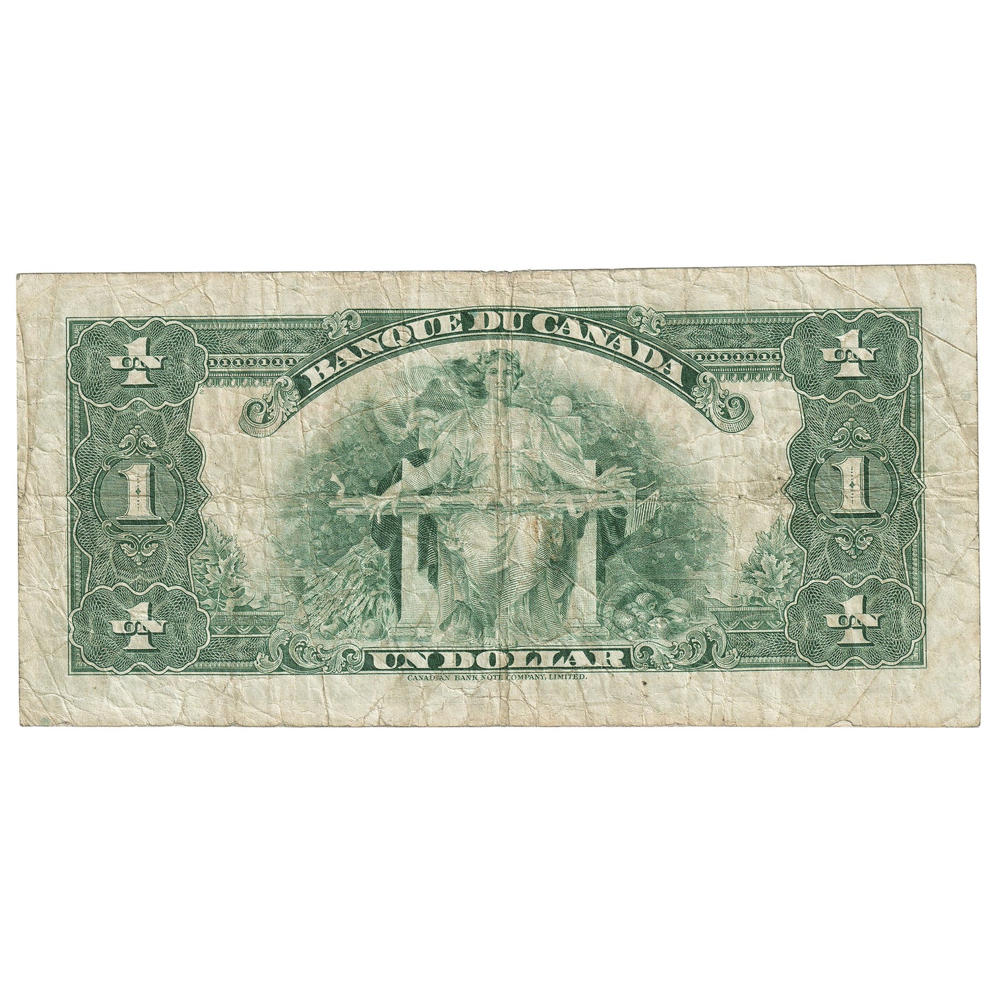 BC-2 1935 Canada $1 Osborne-Towers, French, VG-F