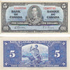 BC-23b 1937 Canada $5 Gordon-Towers, B/C, Extra Fine (EF40)