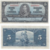 BC-23c 1937 Canada $5 Coyne-Towers, C/S, VF