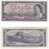 BC-32b 1954 Canada $10 Beattie-Coyne, Devil's Face, F/D, Very Fine (VF20)