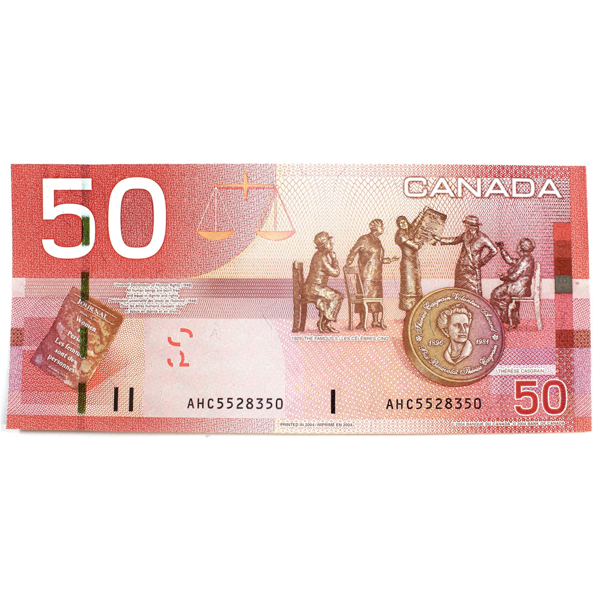 BC-65a 2004 Canada $50 Jenkins-Dodge, AHC, Choice Uncirculated (CUNC63)