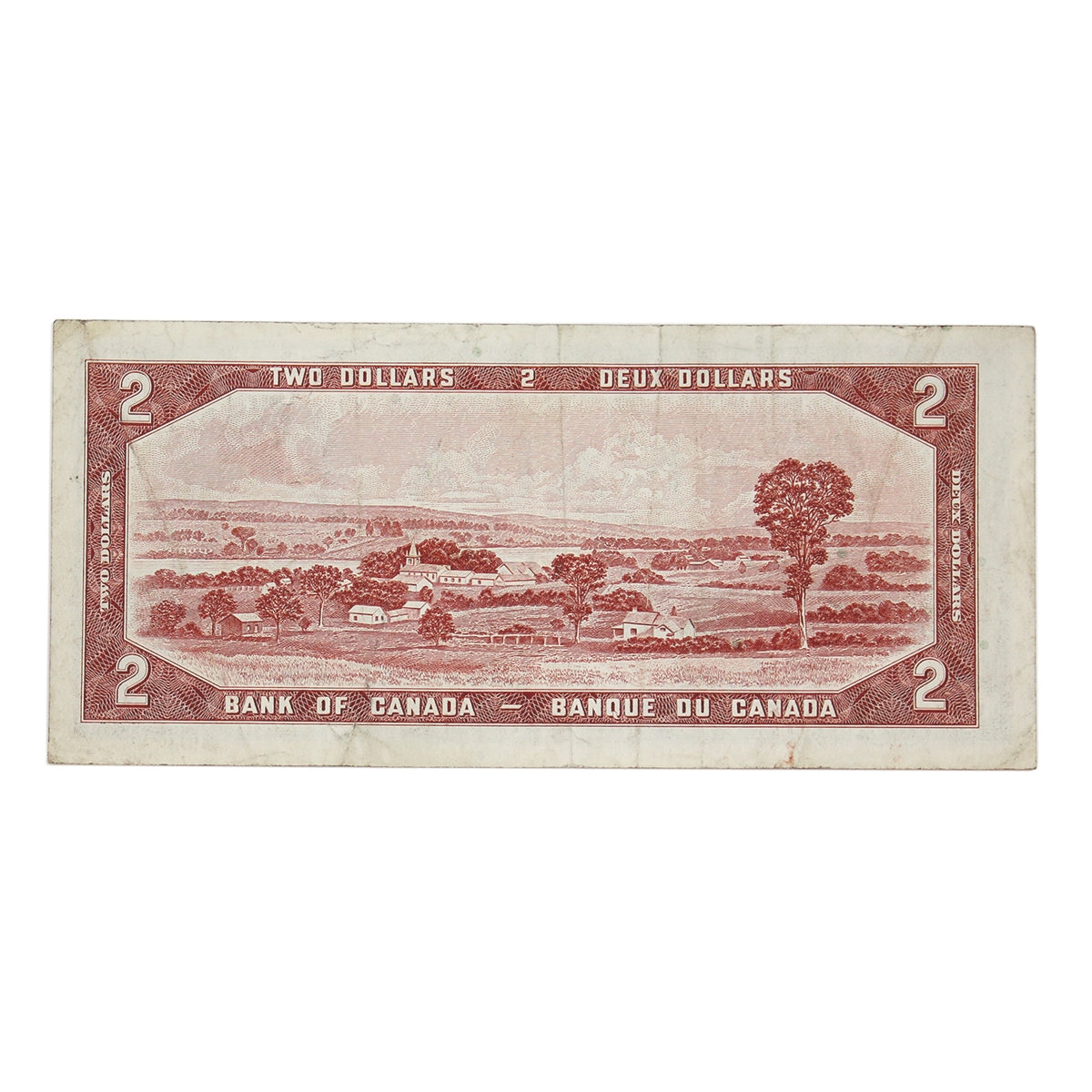 BC-38bT 1954 Canada $2 Beattie-Rasminsky, S/R, Test Note, Very Fine (VF20)