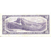 BC-40b 1954 Canada $10 Beattie-Rasminsky, B/V, Very Fine (VF20)