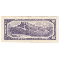 BC-40b 1954 Canada $10 Beattie-Rasminsky, S/V, EF-AU (EF45)
