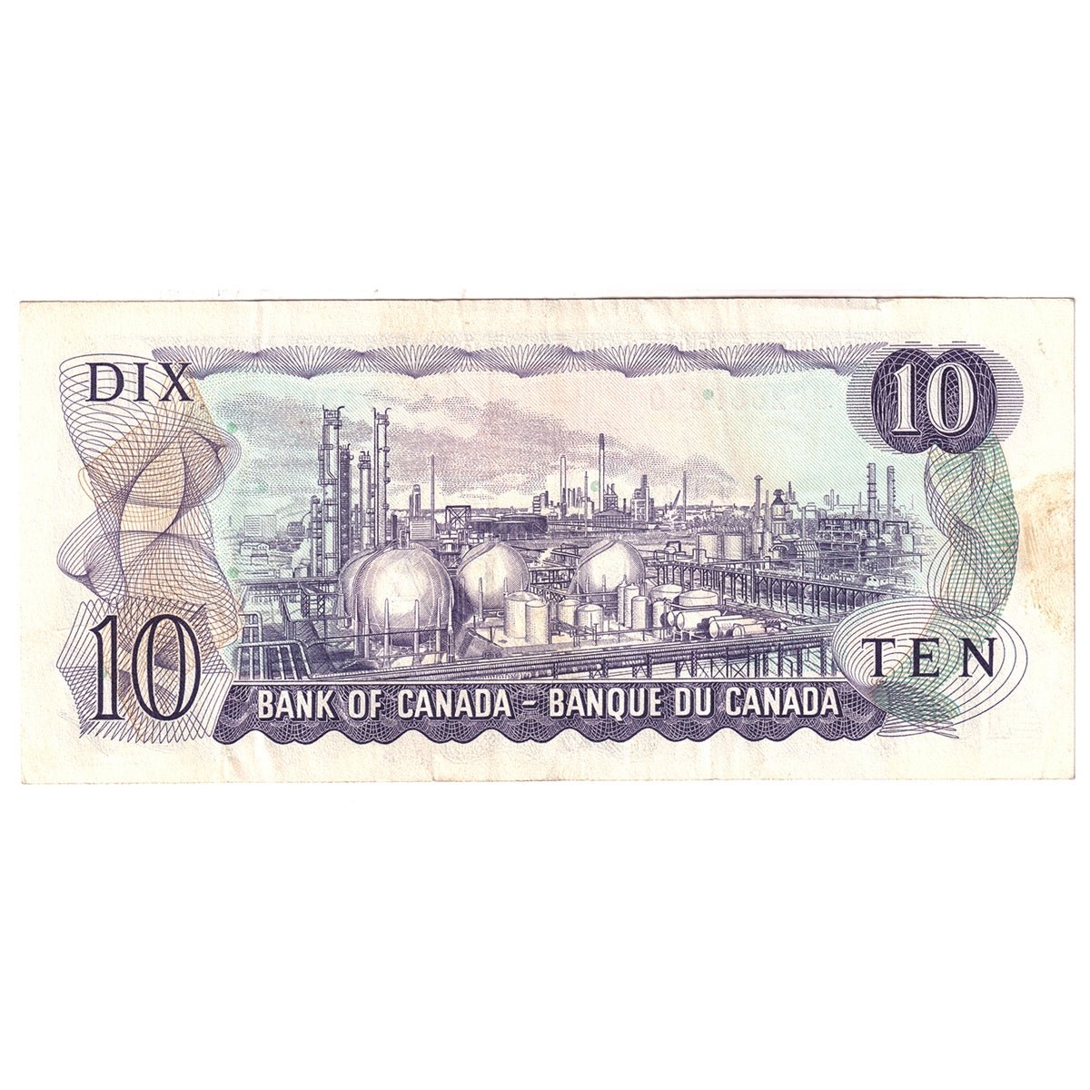 BC-49a 1971 Canada $10 Beattie-Rasminsky, DC, CIRC