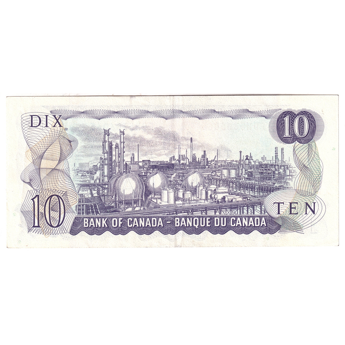 BC-49e 1971 Canada $10 Thiessen-Crow, FDH, CIRC