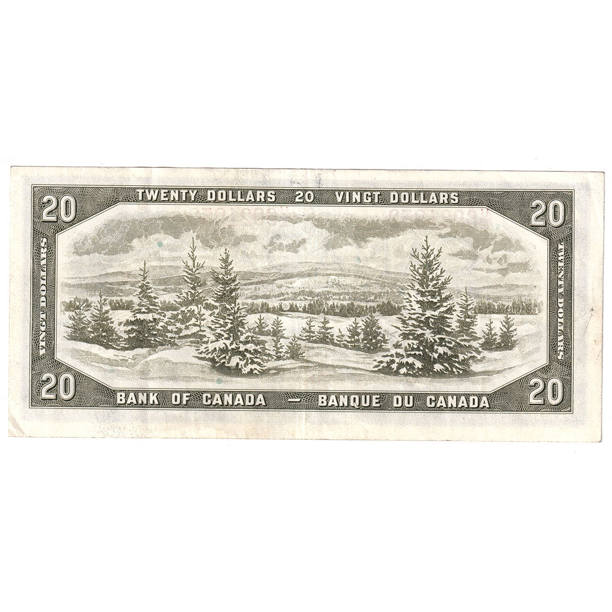 BC-41b 1954 Canada $20 Beattie-Rasminsky, U/E, EF