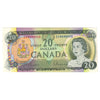 BC-50a 1969 Canada $20 Beattie-Rasminsky, EC, Almost Uncirculated (AU50)