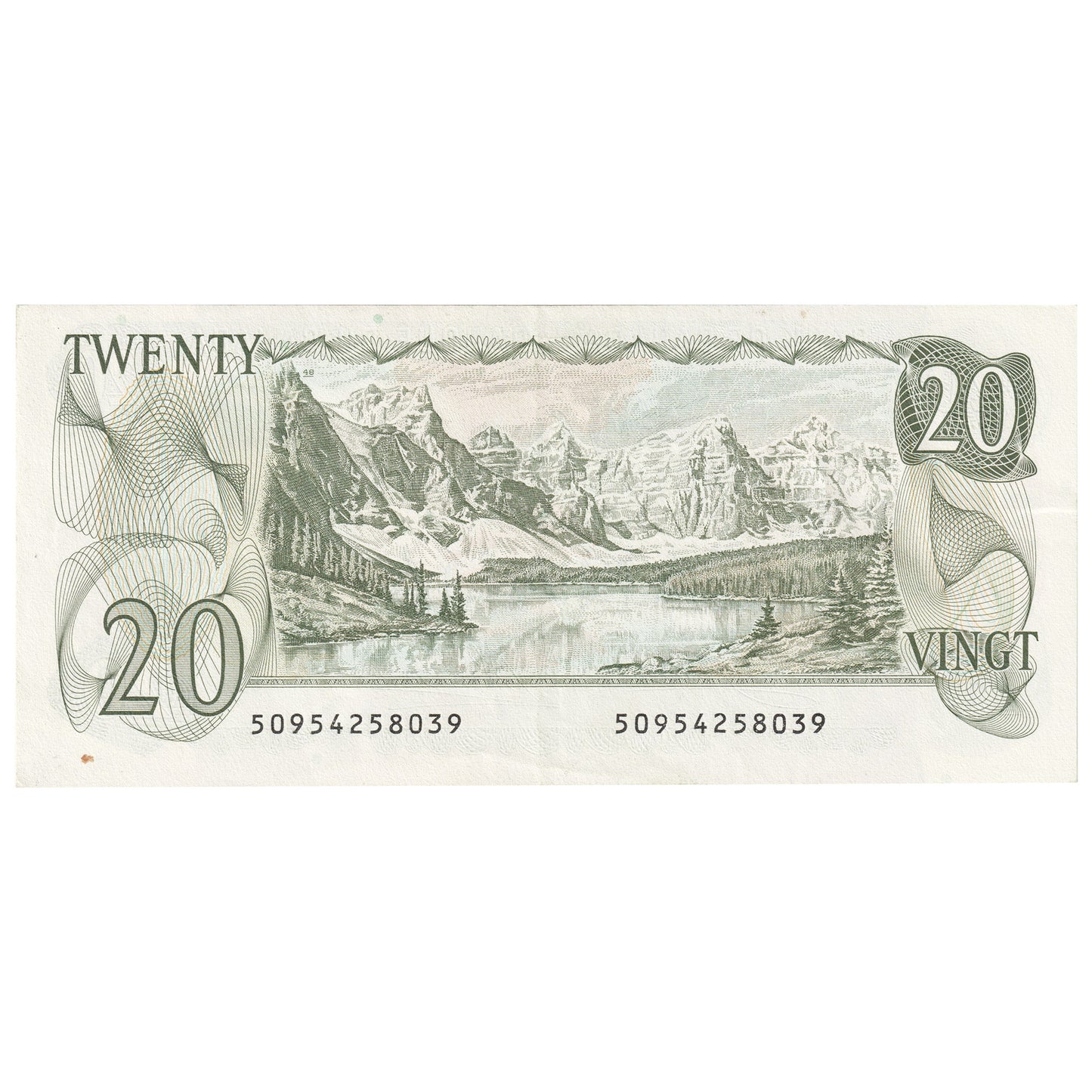 BC-54b 1979 Canada $20 Crow-Bouey, Lithographed, EF-AU (EF45)