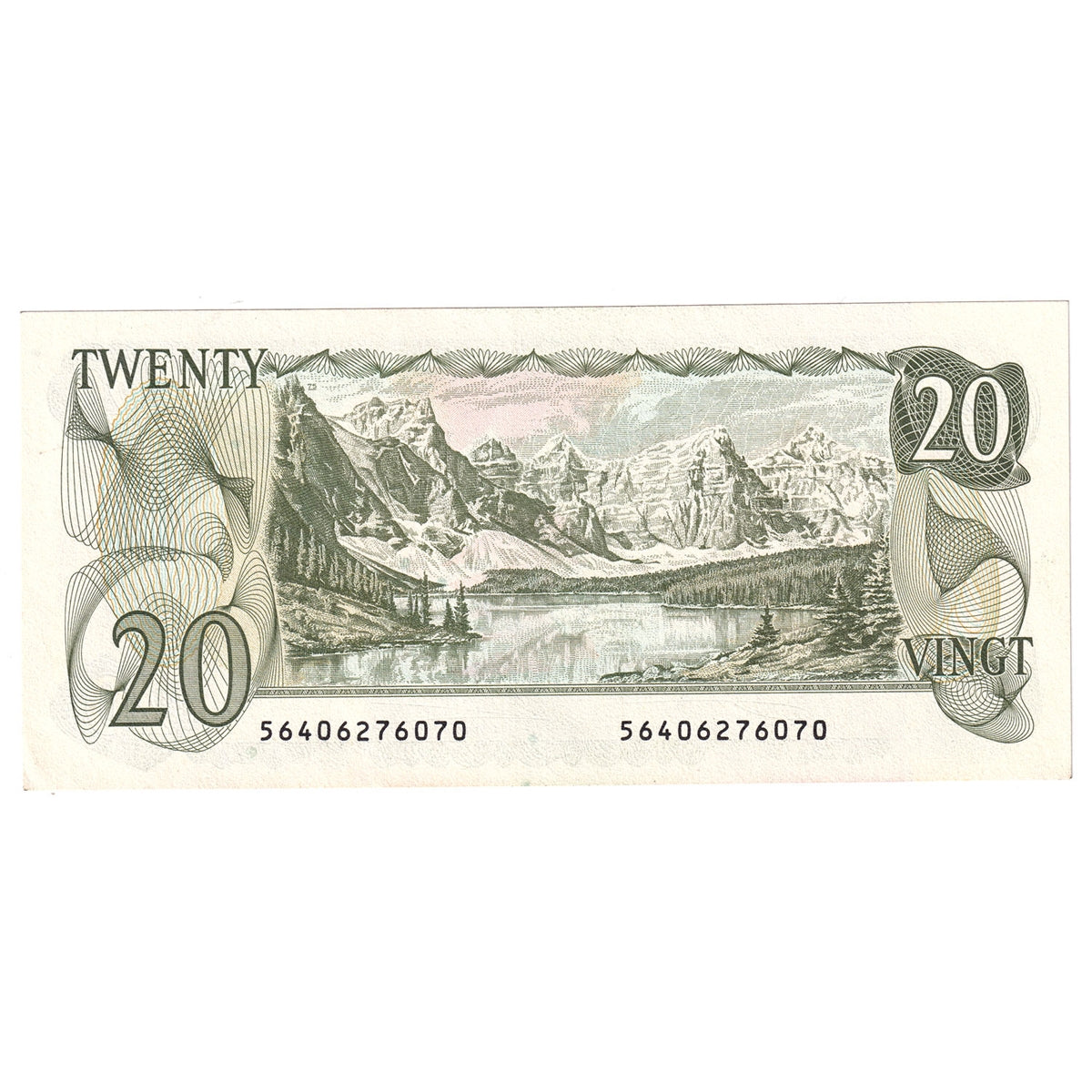 BC-54b-i 1979 Canada $20 Crow-Bouey, Lithographed, Uncirculated (MS60)