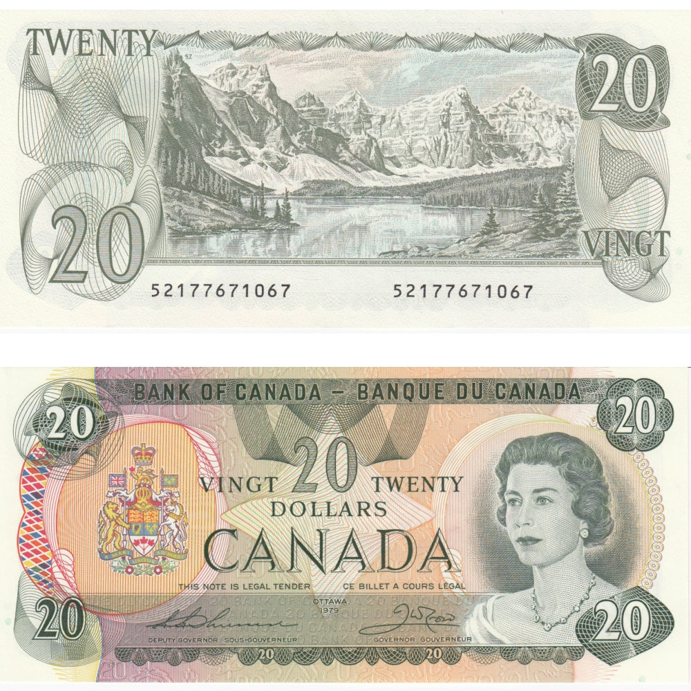 BC-54c 1979 Canada $20 Thiessen-Crow, Choice Uncirculated (CUNC63)