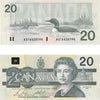 BC-58b-i 1991 Canada $20 Bonin-Thiessen, AST, AU-UNC (AU55)
