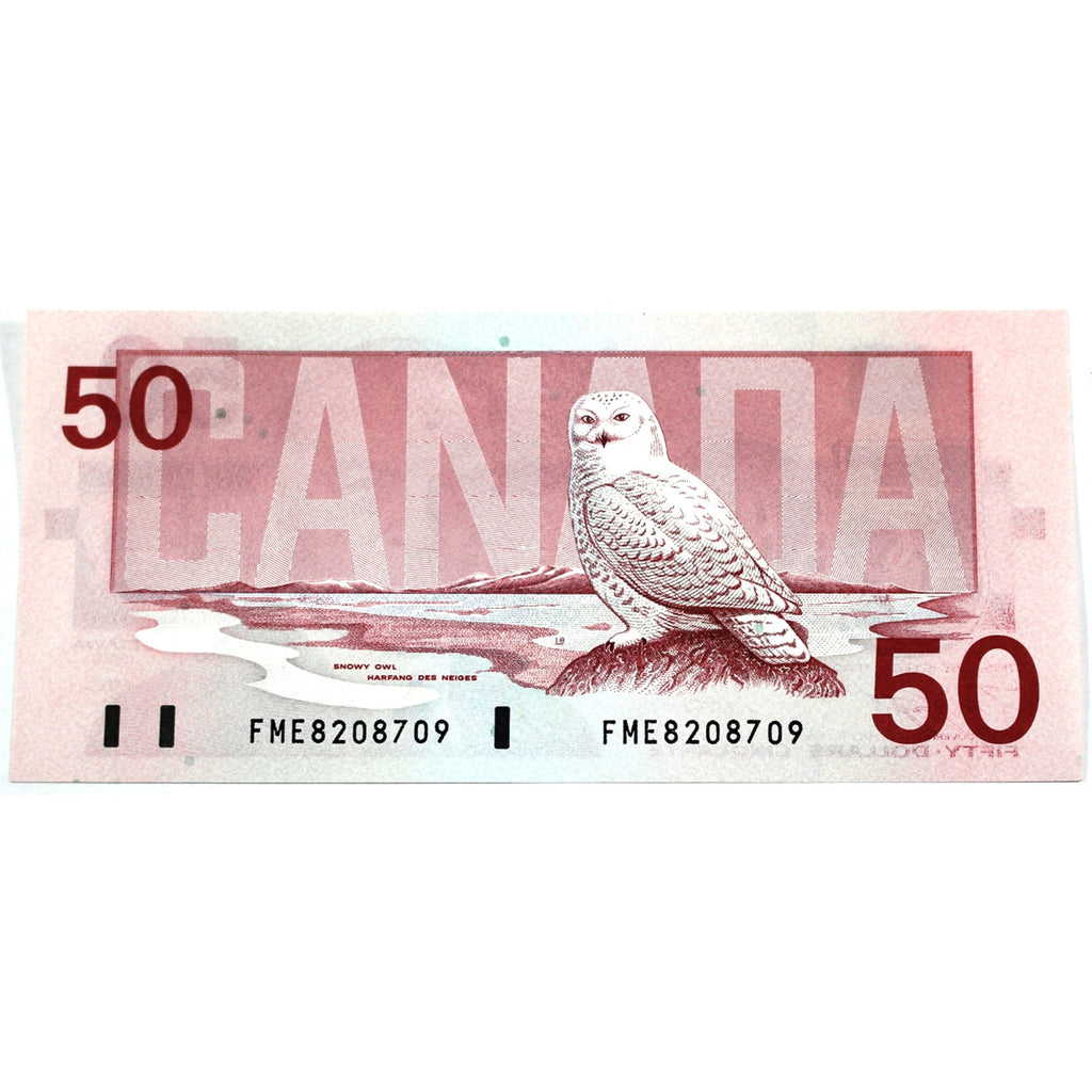 BC-59d 1988 Canada $50 Knight-Dodge, FME, Uncirculated (MS60)