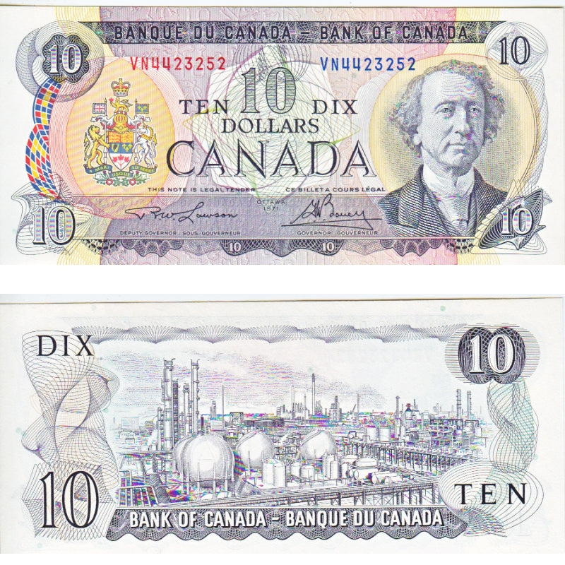 BC-49c 1971 Canada $10 Lawson-Bouey, VN, Gem Uncirculated (GUNC65)