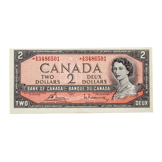 BC-38cA 1954 Canada $2 Bouey-Rasminsky, *A/G Above 3.2M, VF-EF