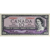 BC-40a 1954 Canada $10 Beattie-Coyne, E/T, Almost Uncirculated (AU50)