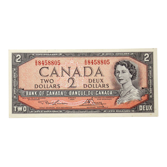 BC-38d 1954 Canada $2 Lawson-Bouey, S/G, VF-EF (VF30)