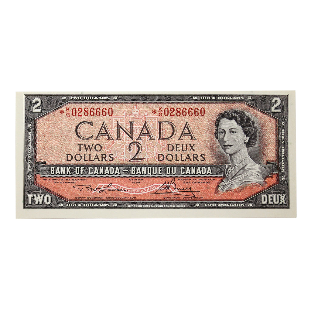 BC-38dA 1954 Canada $2 Lawson-Bouey, *K/G, Choice Uncirculated (CUNC63)