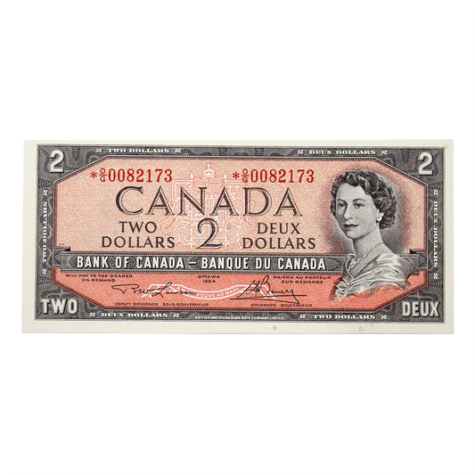 BC-38dA 1954 Canada $2 Lawson-Bouey, *O/G, EF-AU