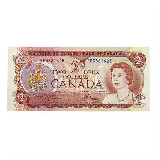 BC-47a 1974 Canada $2 Lawson-Bouey, BE, Choice Uncirculated (MS63)