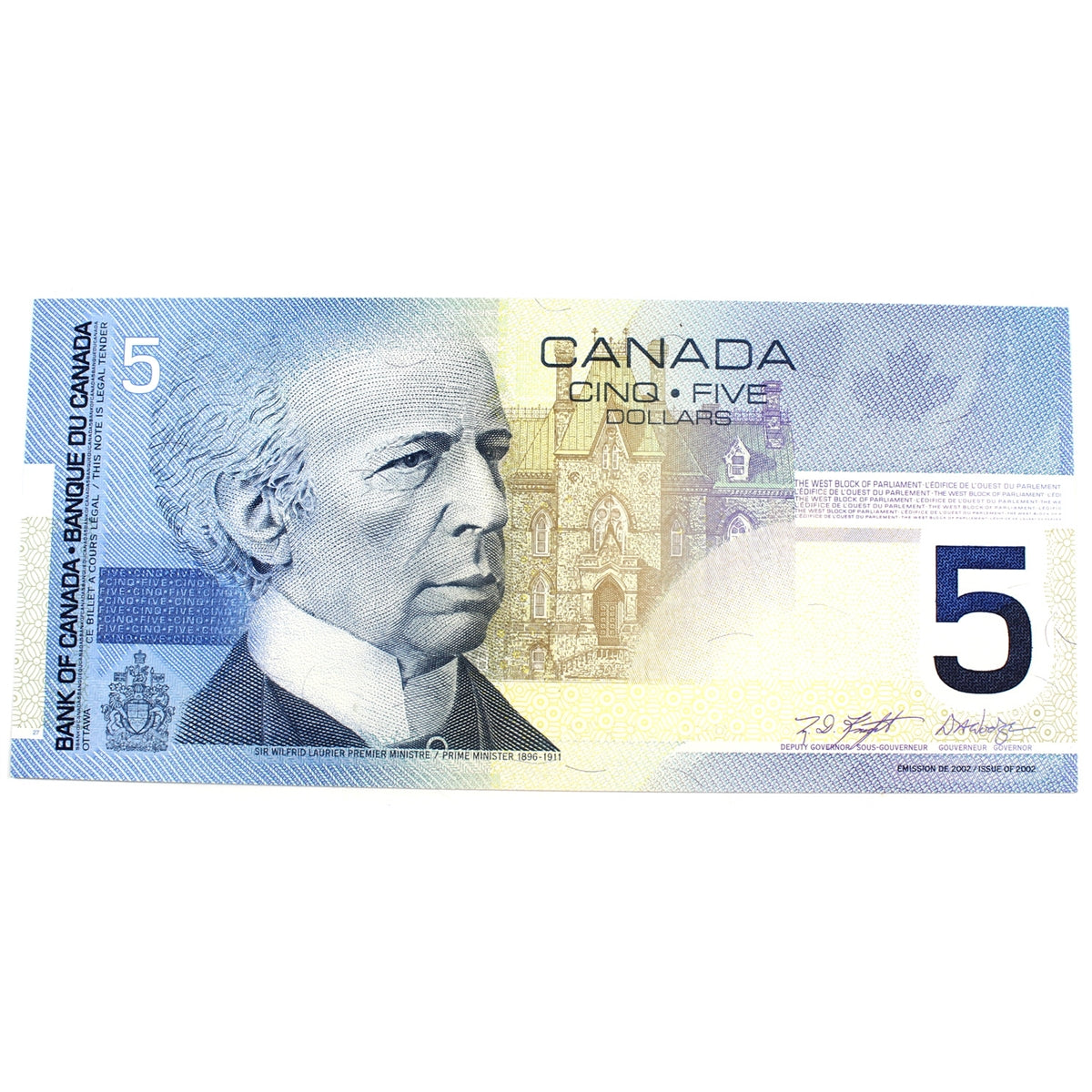 BC-62a-i 2003 Canada $5 Knight-Dodge, HNN, AU-UNC (AU55)