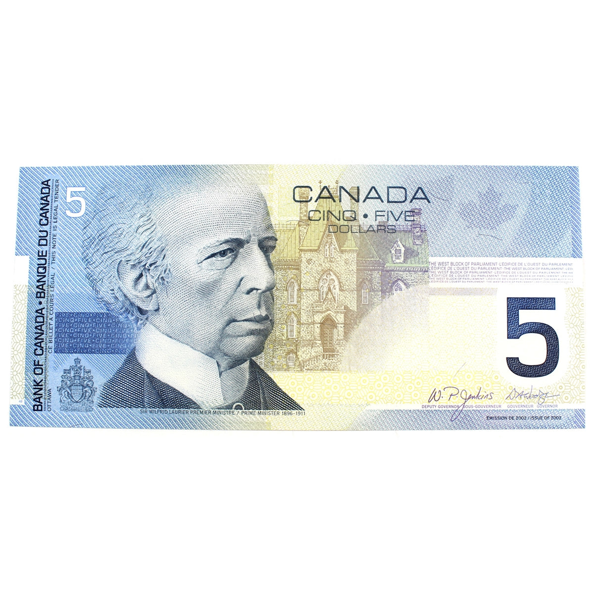 BC-62b 2004 Canada $5 Jenkins-Dodge, HNU, CIRC