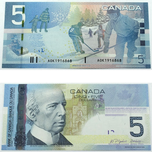 BC-67aA 2006 Canada $5 Jenkins-Dodge, AOK (1.88-1.92), Choice Uncirculated (CUNC63)