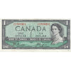 BC-37a 1954 Canada $1 Beattie-Coyne, Z/L, Extra Fine (EF40)