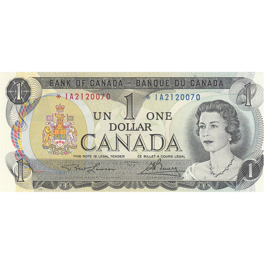 BC-46aA 1973 Canada $1 Lawson-Bouey, *IA, CUNC