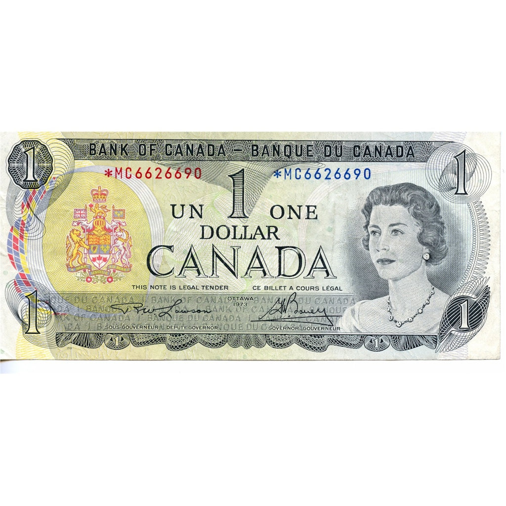 BC-46aA 1973 Canada $1 Lawson-Bouey, *MC, VF